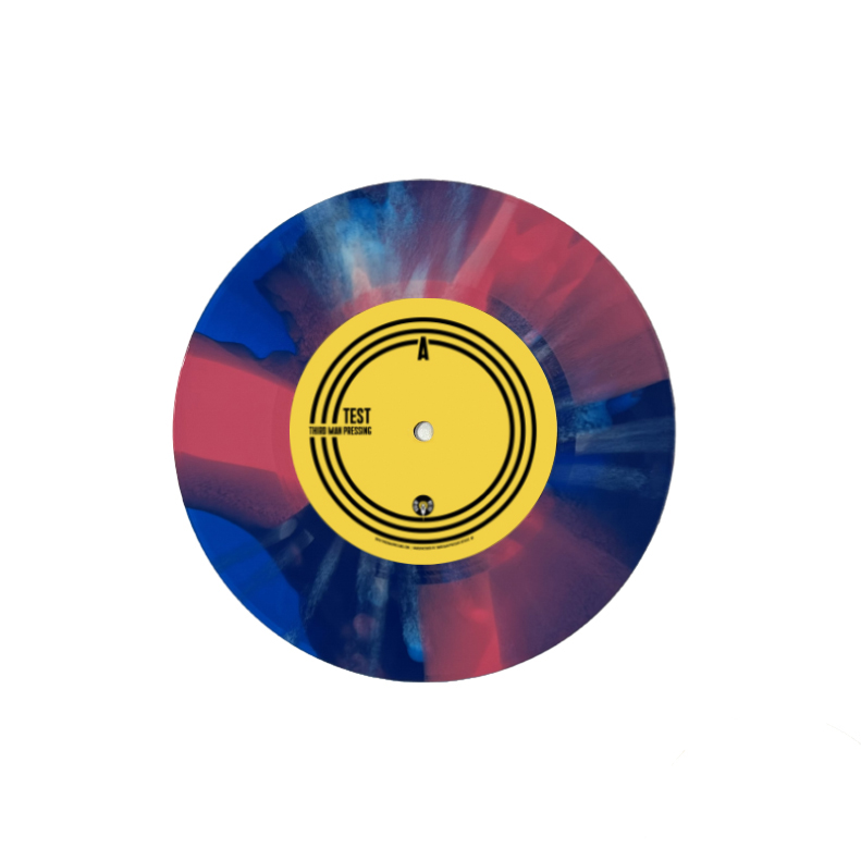 Candy Cane Splatter color vinyl on white background